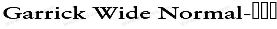 Garrick Wide Normal字体转换